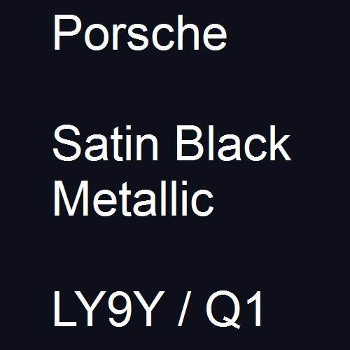 Porsche, Satin Black Metallic, LY9Y / Q1.